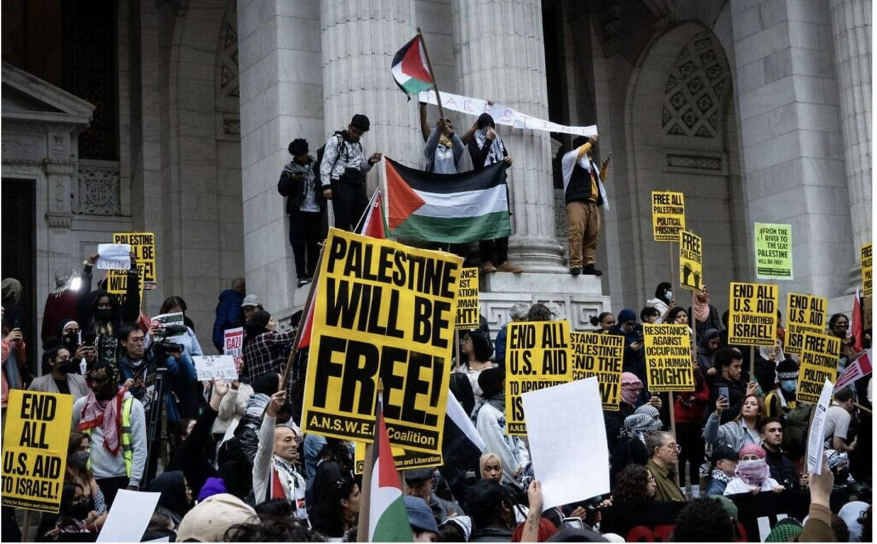 Pro-Palestinian march, New York