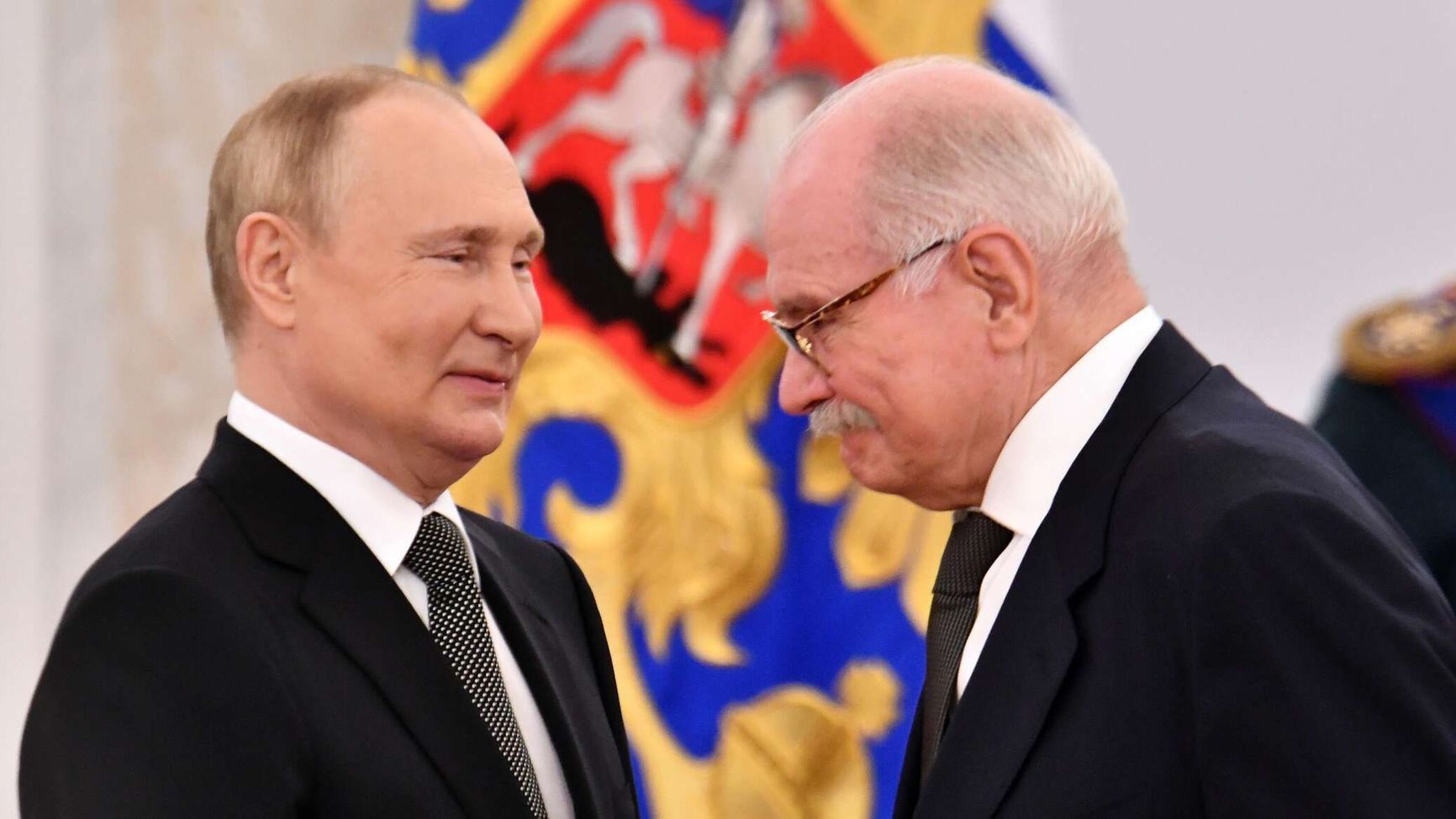 Vladimir Putin and Nikita Mikhalkov