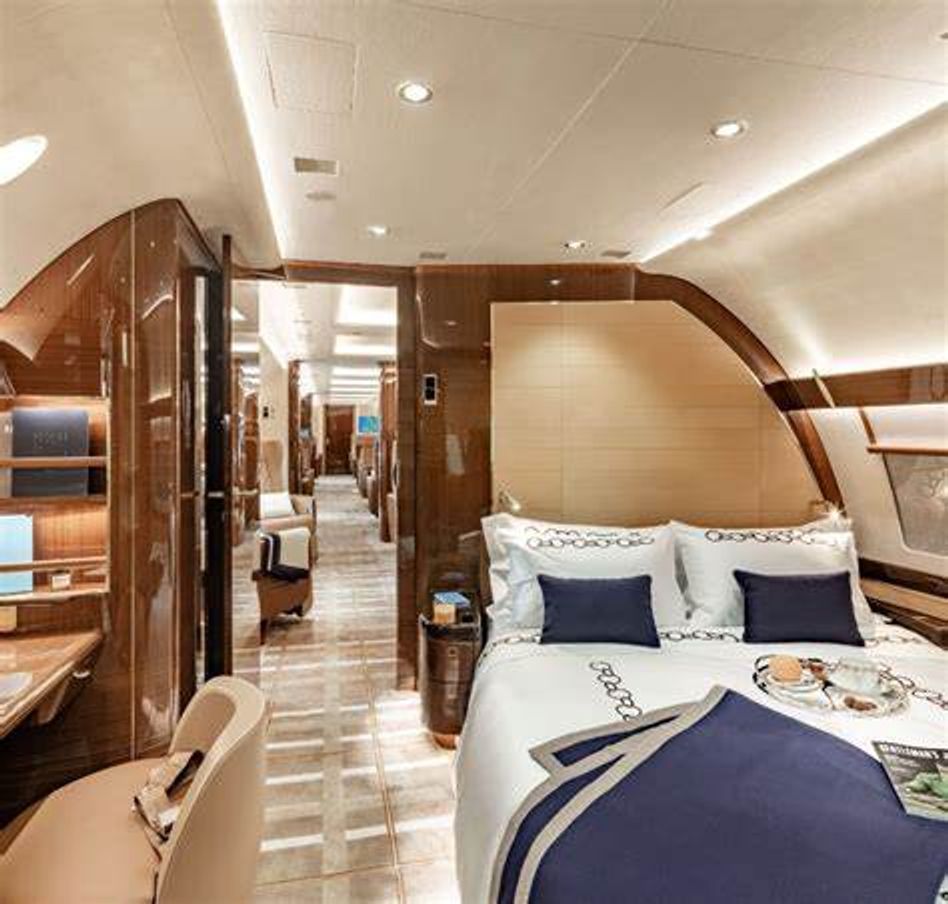 Вариант оформления вип-салона самолета, аналогичного подаренному Трампу