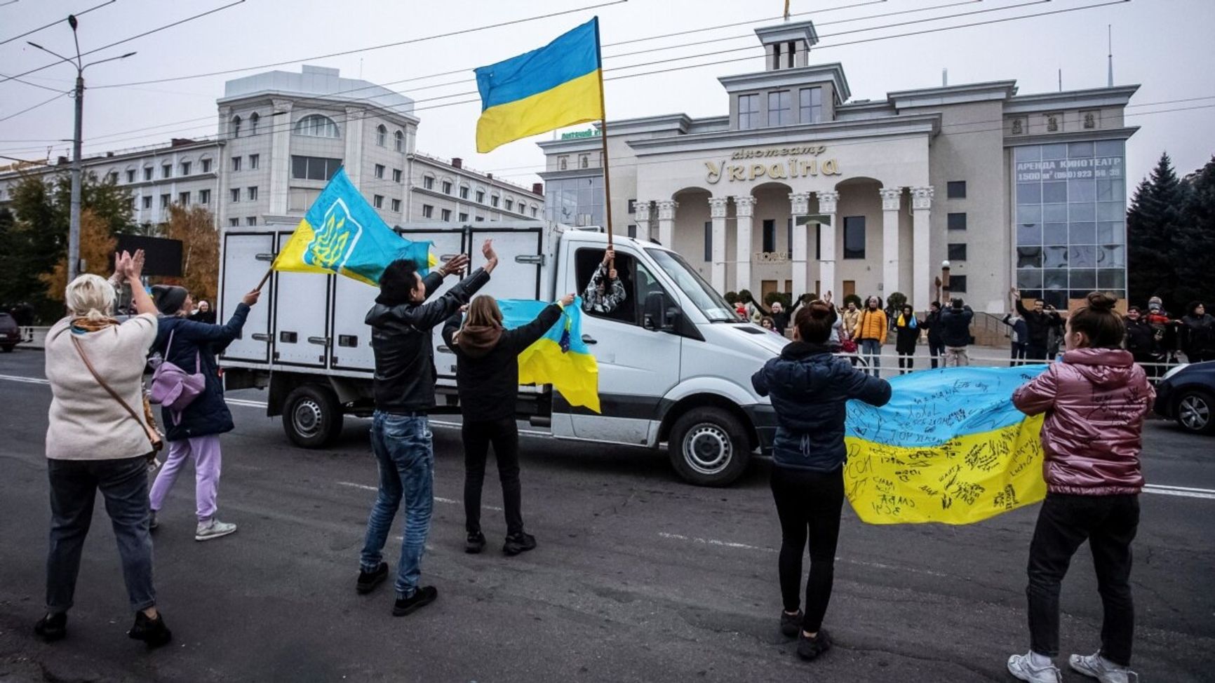 В центре Херсона 12 ноября 2022 года