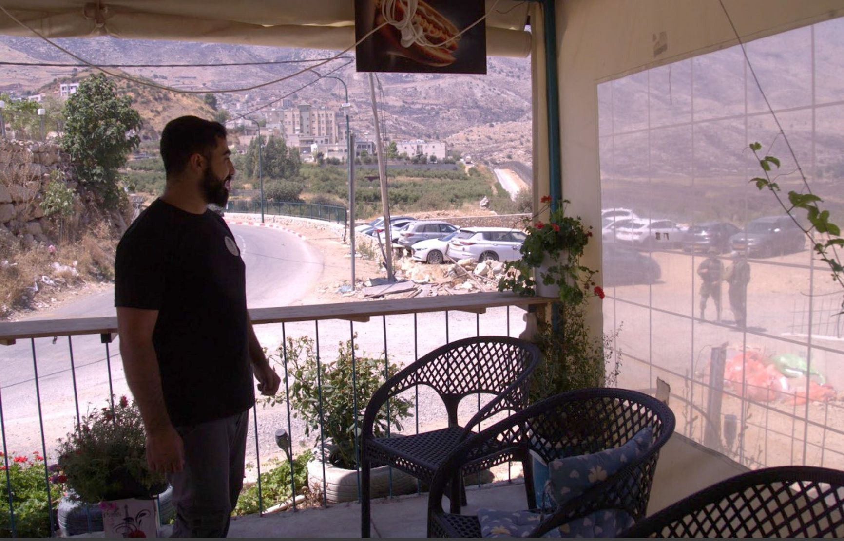 Majd Zrira at his café