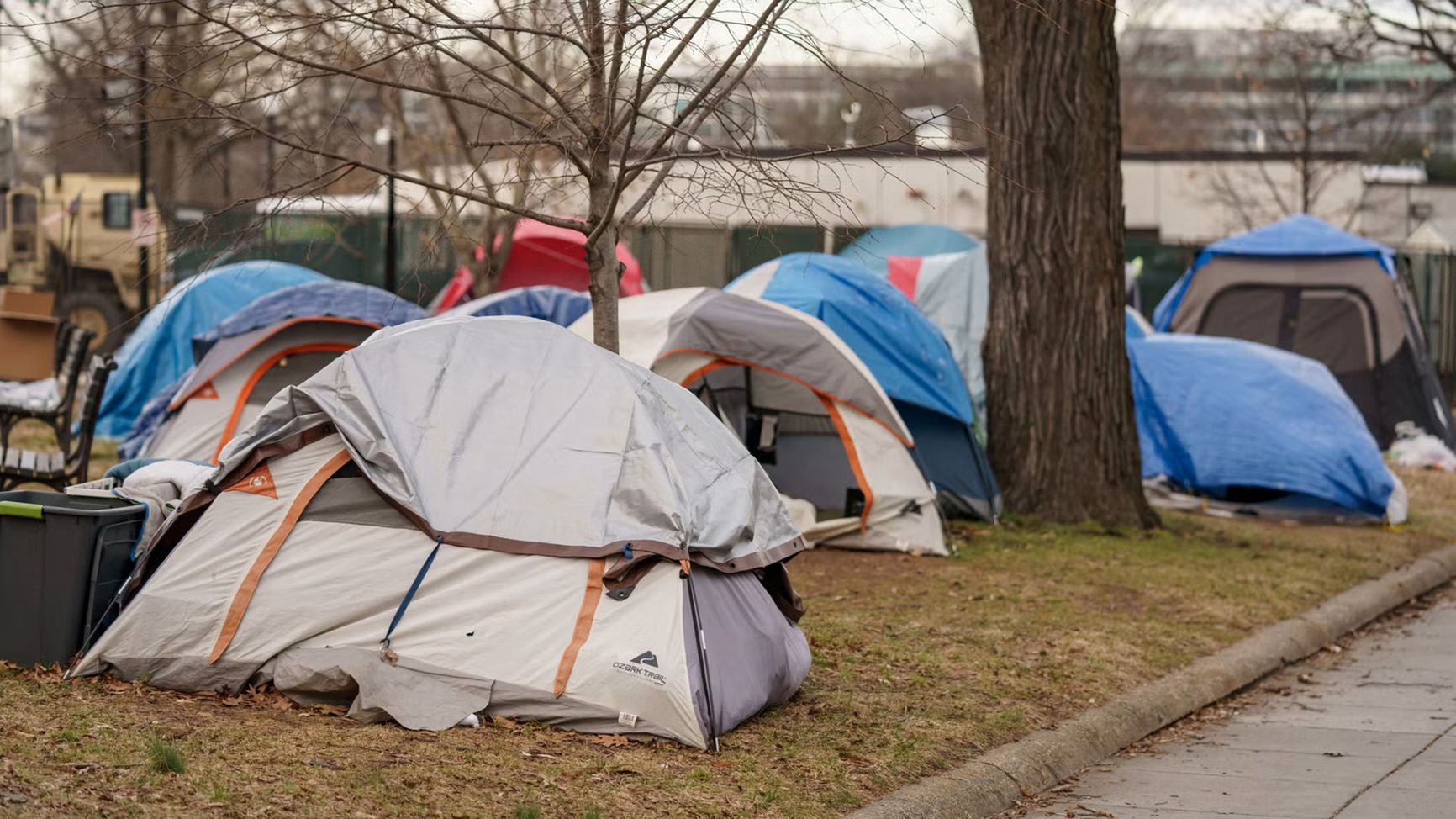 In American cities, concern is growing over the increasing size and number of tent encampments